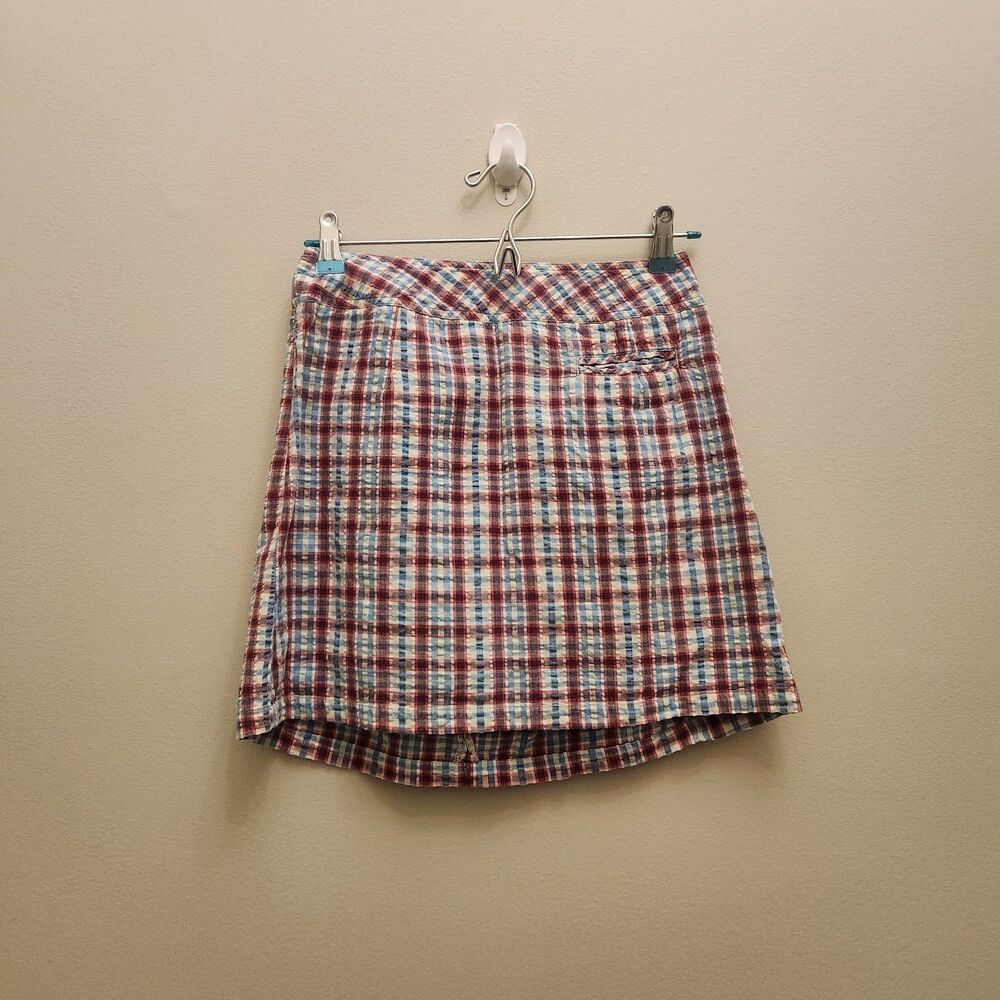 Vtg 90s/Y2K American Eagle Womens Mini Skirt Sz 6 Blue & Red Rare Star Tag USA